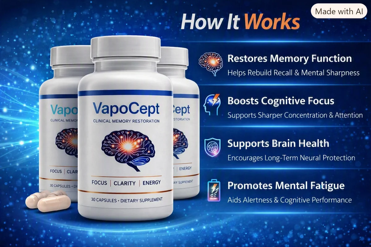 How VapoCept works — supports memory function, cognitive focus, brain health and mental vitality